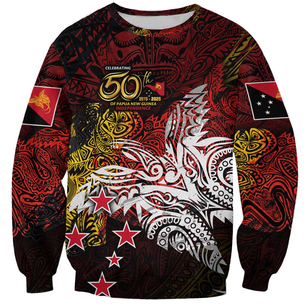 PNG 1975 - 2025 Sweatshirt Papua New Guinea 50th Independence Anniversary