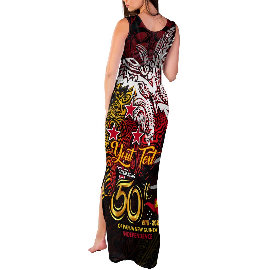 PNG 1975 - 2025 Tank Maxi Dress Papua New Guinea 50th Independence Anniversary