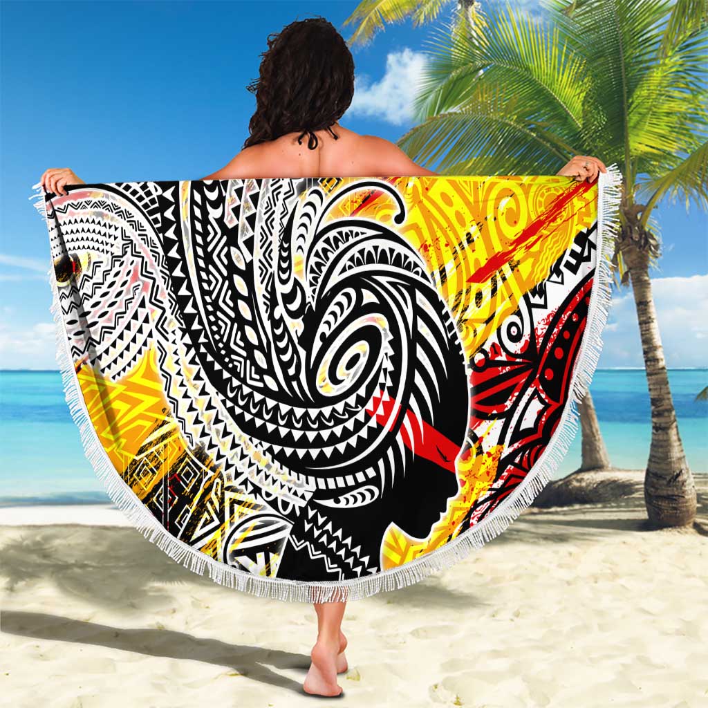 Papua New Guinea 50th Independence Day Beach Blanket Celebrate Our History, Inspire Our Future