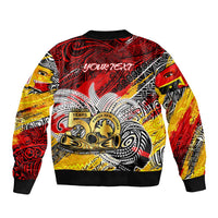 Papua New Guinea 50th Independence Day Bomber Jacket Celebrate Our History, Inspire Our Future