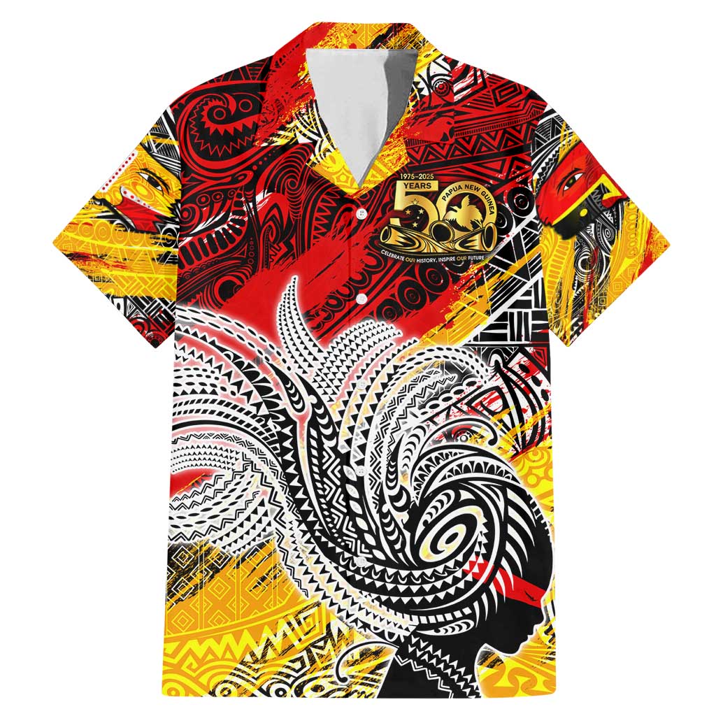 Papua New Guinea 50th Independence Day Family Matching Mermaid Dress and Hawaiian Shirt Celebrate Our History, Inspire Our Future