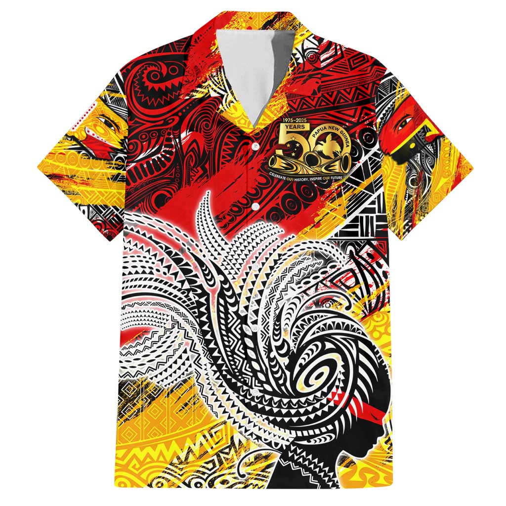 Papua New Guinea 50th Independence Day Family Matching Puletasi and Hawaiian Shirt Celebrate Our History, Inspire Our Future