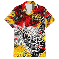 Papua New Guinea 50th Independence Day Family Matching Puletasi and Hawaiian Shirt Celebrate Our History, Inspire Our Future