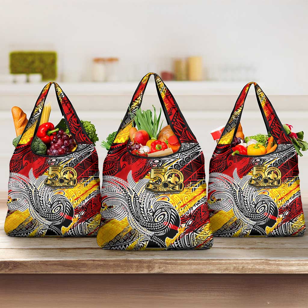 Papua New Guinea 50th Independence Day Grocery Bag Celebrate Our History, Inspire Our Future