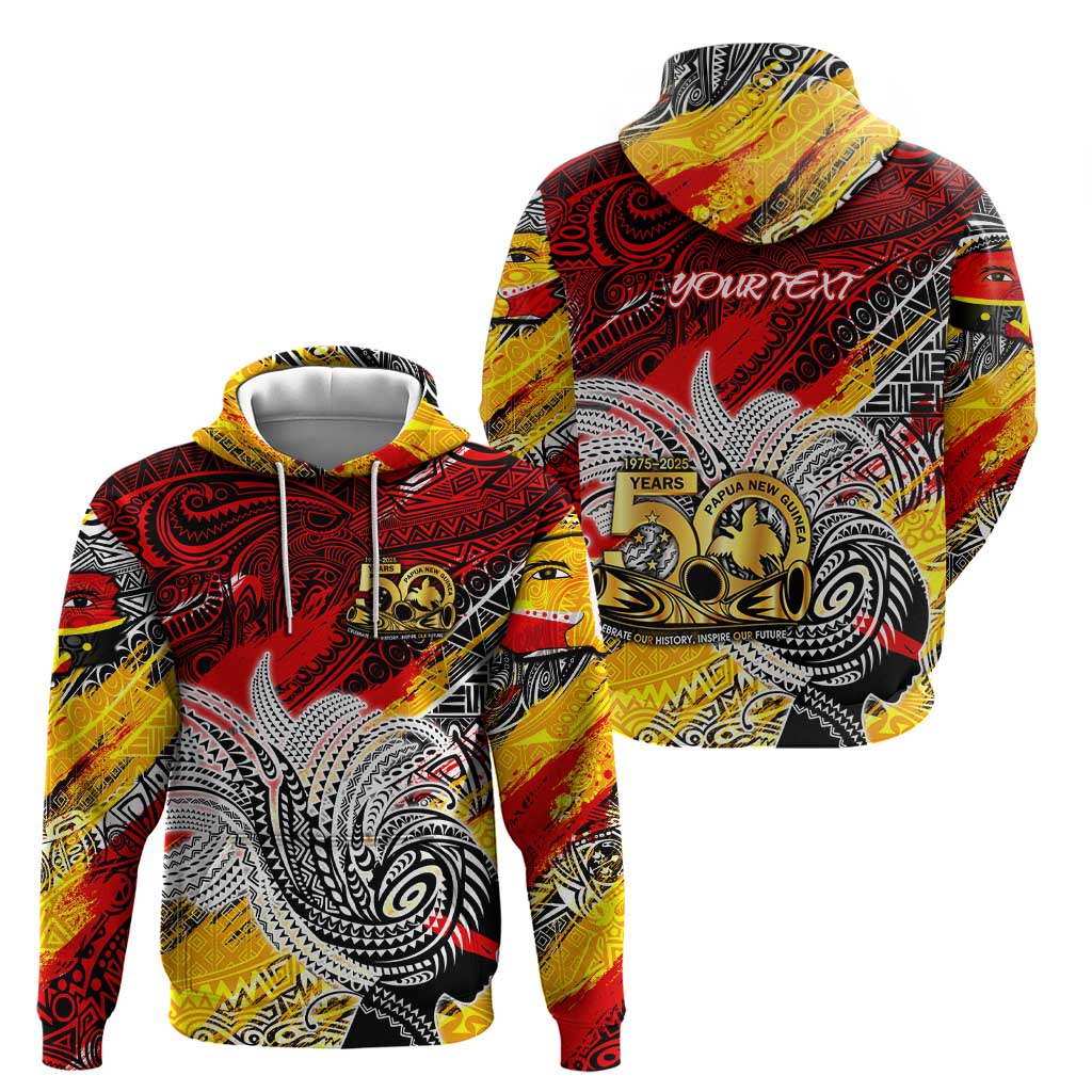 Papua New Guinea 50th Independence Day Hoodie Celebrate Our History, Inspire Our Future