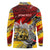 Papua New Guinea 50th Independence Day Long Sleeve Polo Shirt Celebrate Our History, Inspire Our Future
