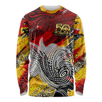 Papua New Guinea 50th Independence Day Long Sleeve Shirt Celebrate Our History, Inspire Our Future