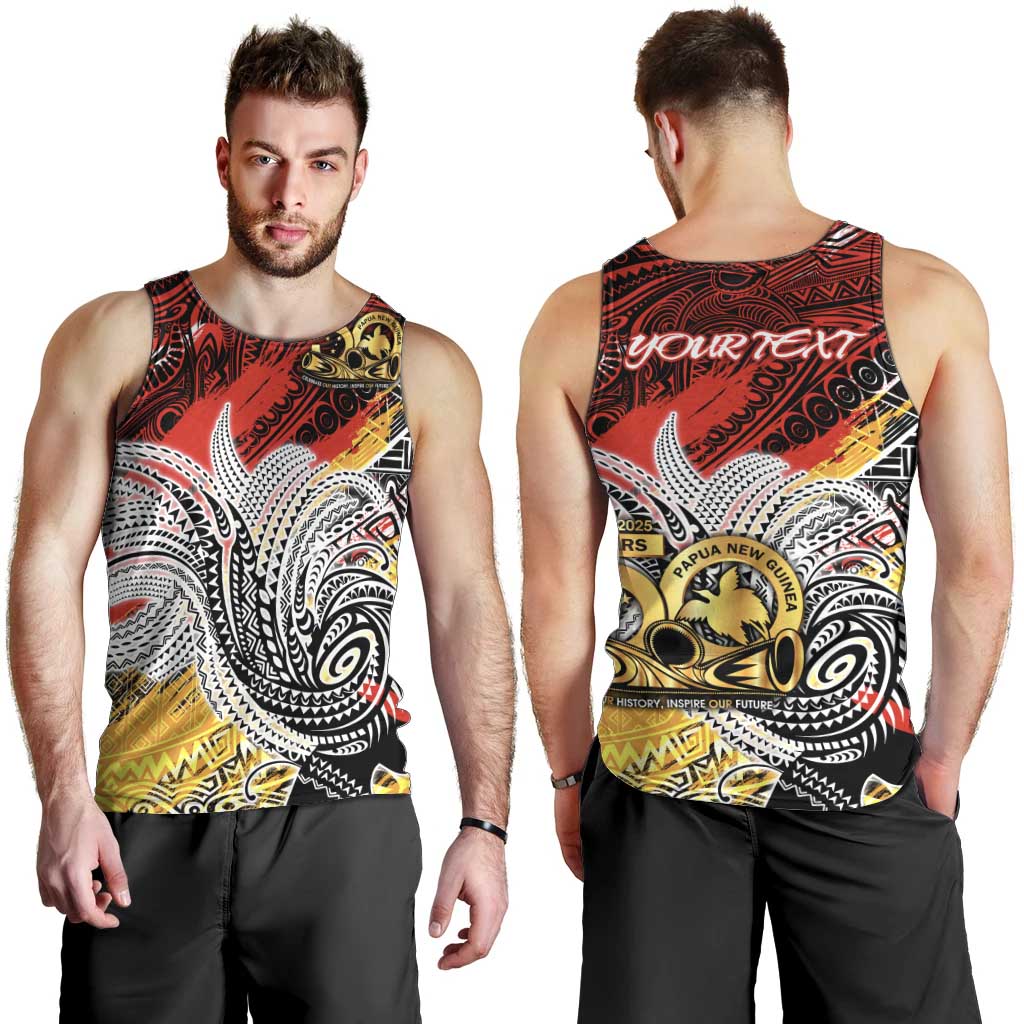 Papua New Guinea 50th Independence Day Men Tank Top Celebrate Our History, Inspire Our Future