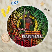 Vanuatu 45th Independence Anniversary Beach Blanket Embracing Our Traditions Shaping Our Future