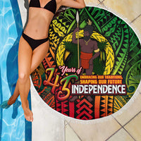 Vanuatu 45th Independence Anniversary Beach Blanket Embracing Our Traditions Shaping Our Future