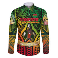 Vanuatu 45th Independence Anniversary Family Matching Long Sleeve Bodycon Dress and Hawaiian Shirt Embracing Our Traditions Shaping Our Future