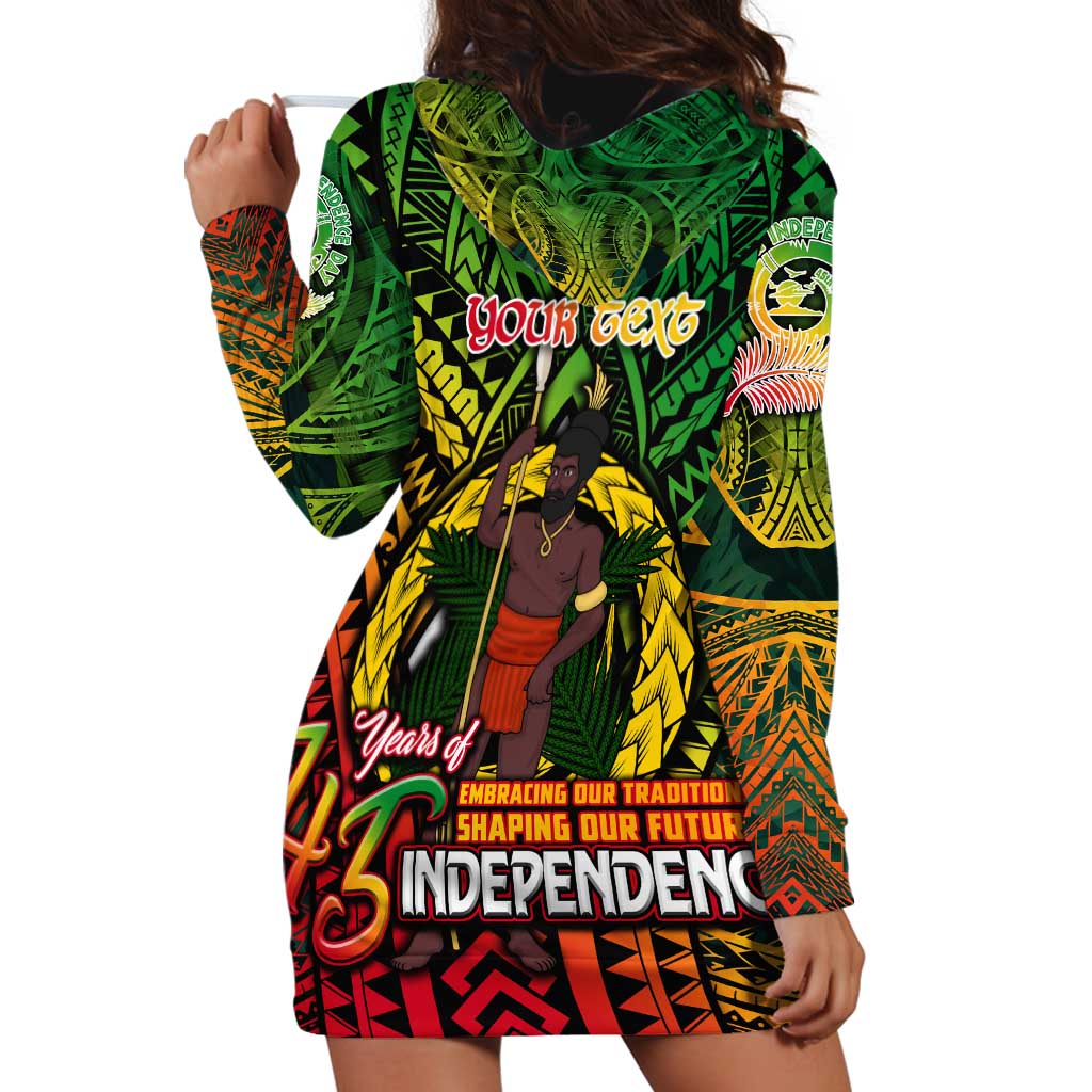 Vanuatu 45th Independence Anniversary Hoodie Dress Embracing Our Traditions Shaping Our Future