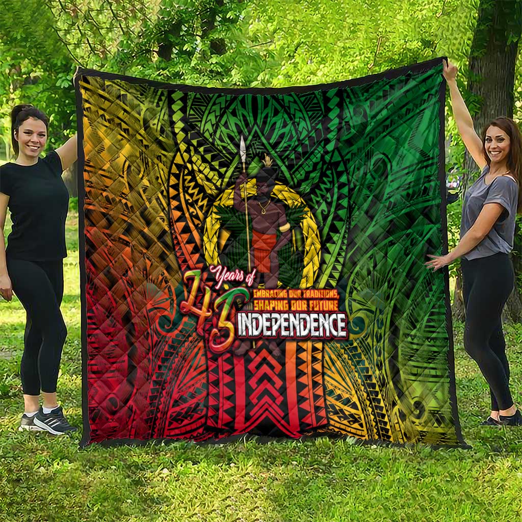 Vanuatu 45th Independence Anniversary Quilt Embracing Our Traditions Shaping Our Future