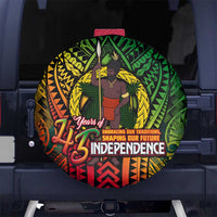 Vanuatu 45th Independence Anniversary Spare Tire Cover Embracing Our Traditions Shaping Our Future