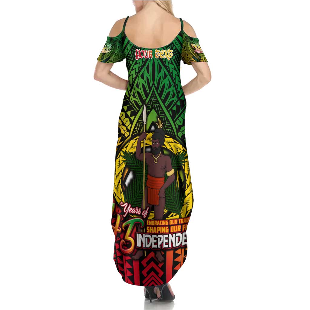 Vanuatu 45th Independence Anniversary Summer Maxi Dress Embracing Our Traditions Shaping Our Future