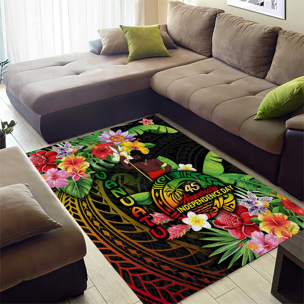 45th Anniversary of Freedom Vanuatu Area Rug Island Pride Cultural Power Pacific Unity