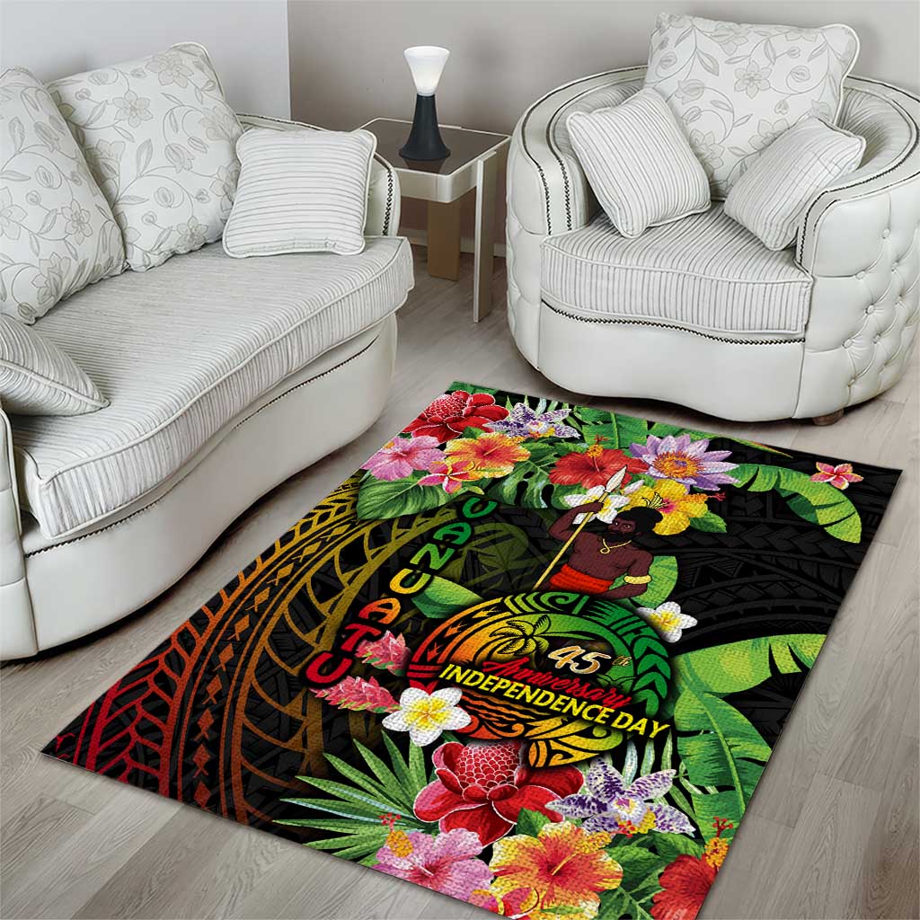 45th Anniversary of Freedom Vanuatu Area Rug Island Pride Cultural Power Pacific Unity