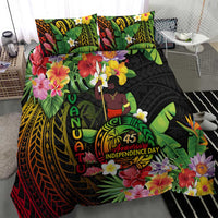 45th Anniversary of Freedom Vanuatu Bedding Set Island Pride Cultural Power Pacific Unity