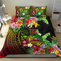45th Anniversary of Freedom Vanuatu Bedding Set Island Pride Cultural Power Pacific Unity