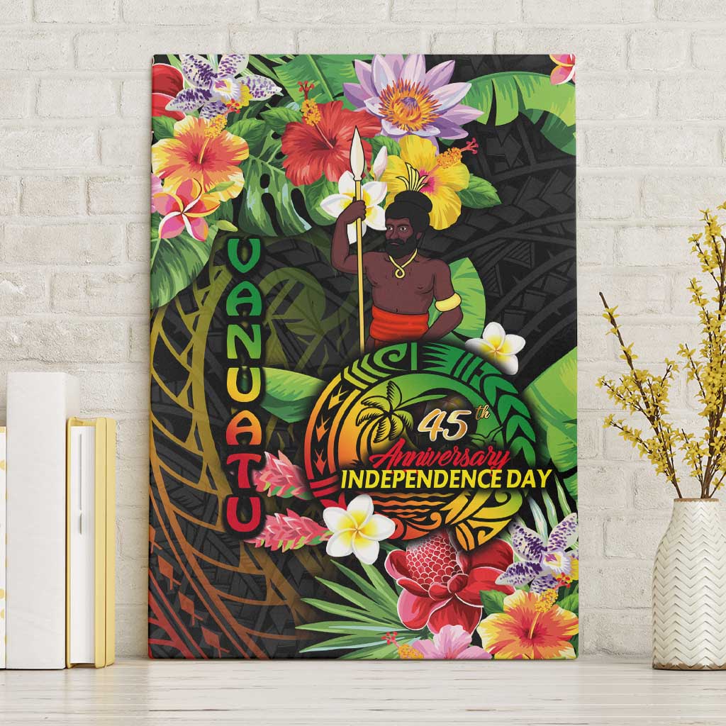 45th Anniversary of Freedom Vanuatu Canvas Wall Art Island Pride Cultural Power Pacific Unity