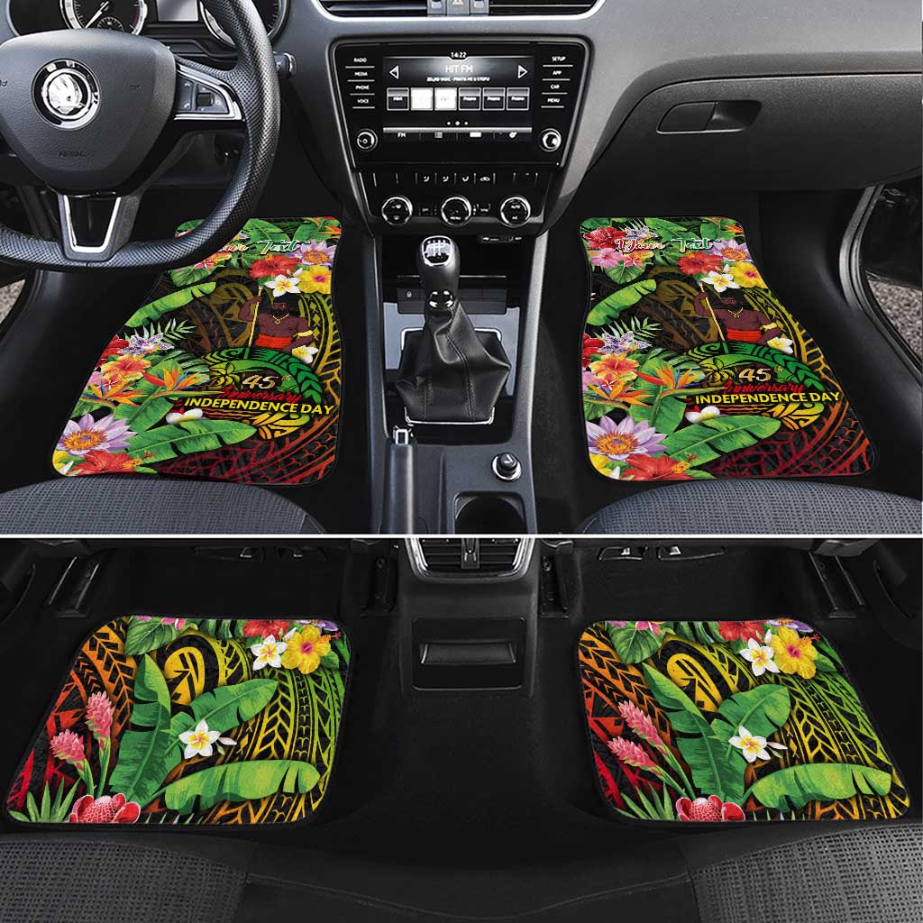 45th Anniversary of Freedom Vanuatu Car Mats Island Pride Cultural Power Pacific Unity