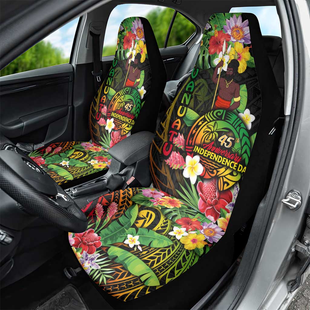 45th Anniversary of Freedom Vanuatu Car Seat Cover Island Pride Cultural Power Pacific Unity