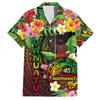 45th Anniversary of Freedom Vanuatu Family Matching Off Shoulder Short Dress and Hawaiian Shirt Island Pride Cultural Power Pacific Unity