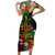 45th Anniversary of Freedom Vanuatu Family Matching Short Sleeve Bodycon Dress and Hawaiian Shirt Island Pride Cultural Power Pacific Unity
