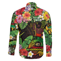 45th Anniversary of Freedom Vanuatu Family Matching Tank Maxi Dress and Hawaiian Shirt Island Pride Cultural Power Pacific Unity