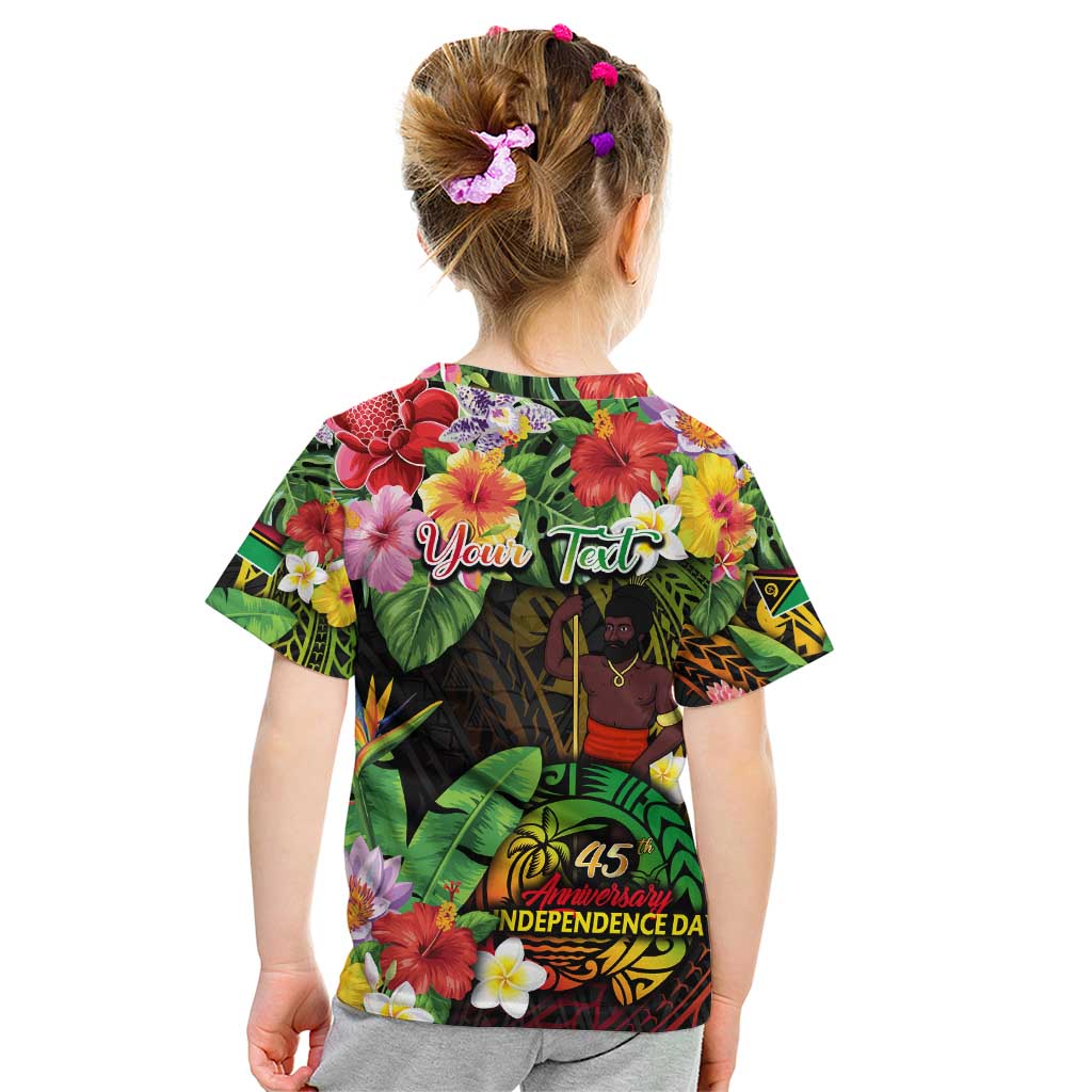 45th Anniversary of Freedom Vanuatu Kid T Shirt Island Pride Cultural Power Pacific Unity