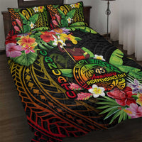 45th Anniversary of Freedom Vanuatu Quilt Bed Set Island Pride Cultural Power Pacific Unity