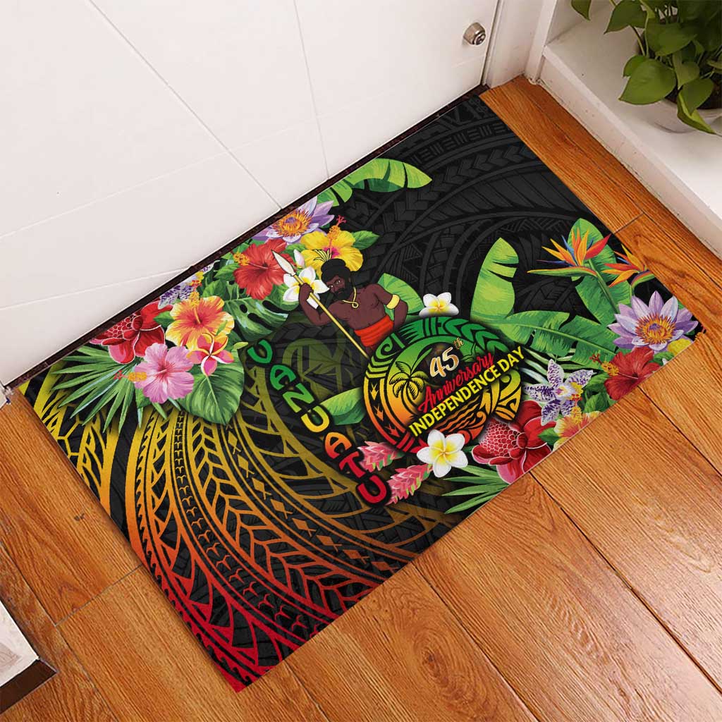 45th Anniversary of Freedom Vanuatu Rubber Doormat Island Pride Cultural Power Pacific Unity