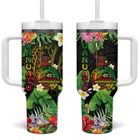 45th Anniversary of Freedom Vanuatu Tumbler With Handle Island Pride Cultural Power Pacific Unity