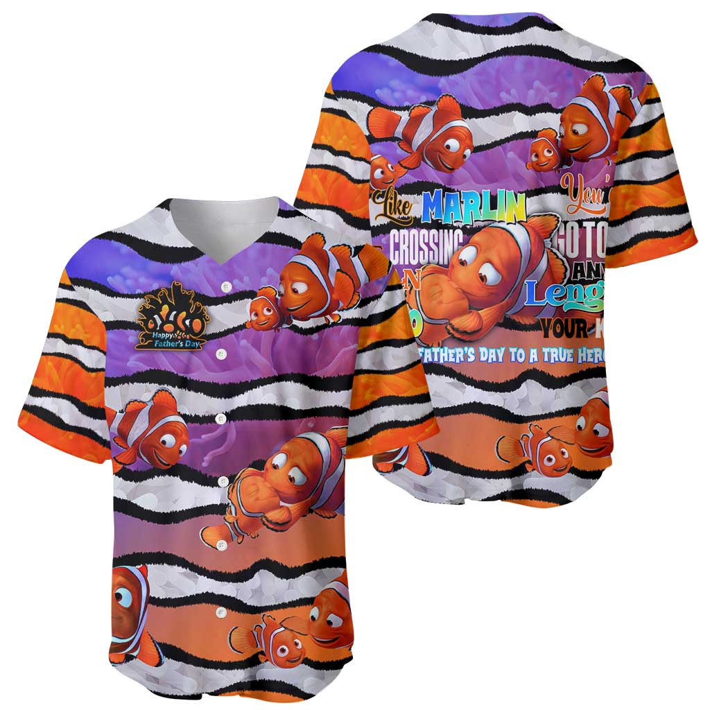 The Ocean Best Dad Baseball Jersey Like Marlin Happy Fathers Day To a True Hero - Polynesian Pride