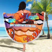 The Ocean Best Dad Beach Blanket Like Marlin Happy Fathers Day To a True Hero - Polynesian Pride