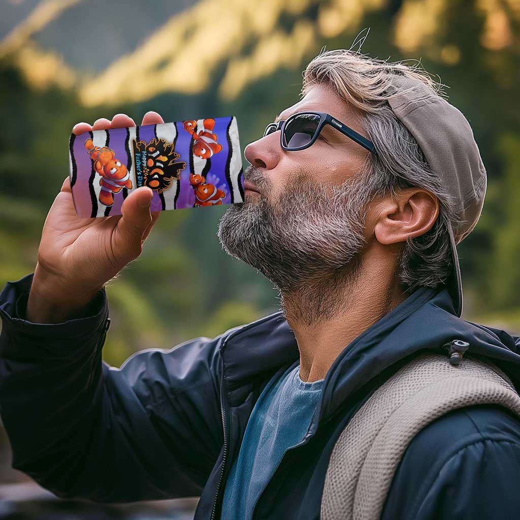 The Ocean Best Dad 4 in 1 Can Cooler Tumbler Like Marlin Happy Fathers Day To a True Hero - Polynesian Pride