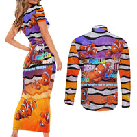 The Ocean Best Dad Couples Matching Short Sleeve Bodycon Dress and Long Sleeve Button Shirt Like Marlin Happy Fathers Day To a True Hero DT02 - Polynesian Pride