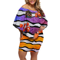 The Ocean Best Dad Family Matching Off Shoulder Short Dress and Hawaiian Shirt Like Marlin Happy Fathers Day To a True Hero - Polynesian Pride