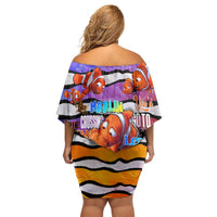 The Ocean Best Dad Family Matching Off Shoulder Short Dress and Hawaiian Shirt Like Marlin Happy Fathers Day To a True Hero - Polynesian Pride