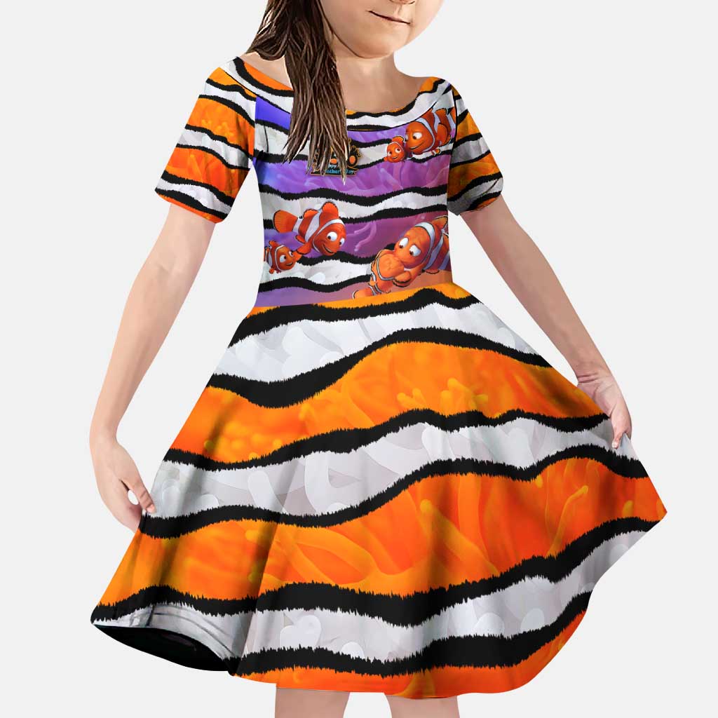 The Ocean Best Dad Family Matching Puletasi and Hawaiian Shirt Like Marlin Happy Fathers Day To a True Hero DT02 Daughter's Dress Art - Polynesian Pride