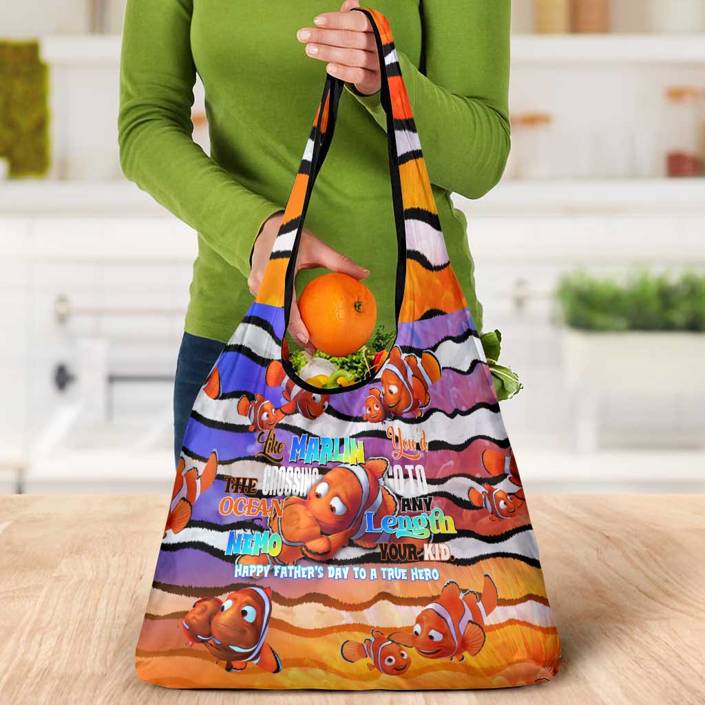 The Ocean Best Dad Grocery Bag Like Marlin Happy Fathers Day To a True Hero - Polynesian Pride