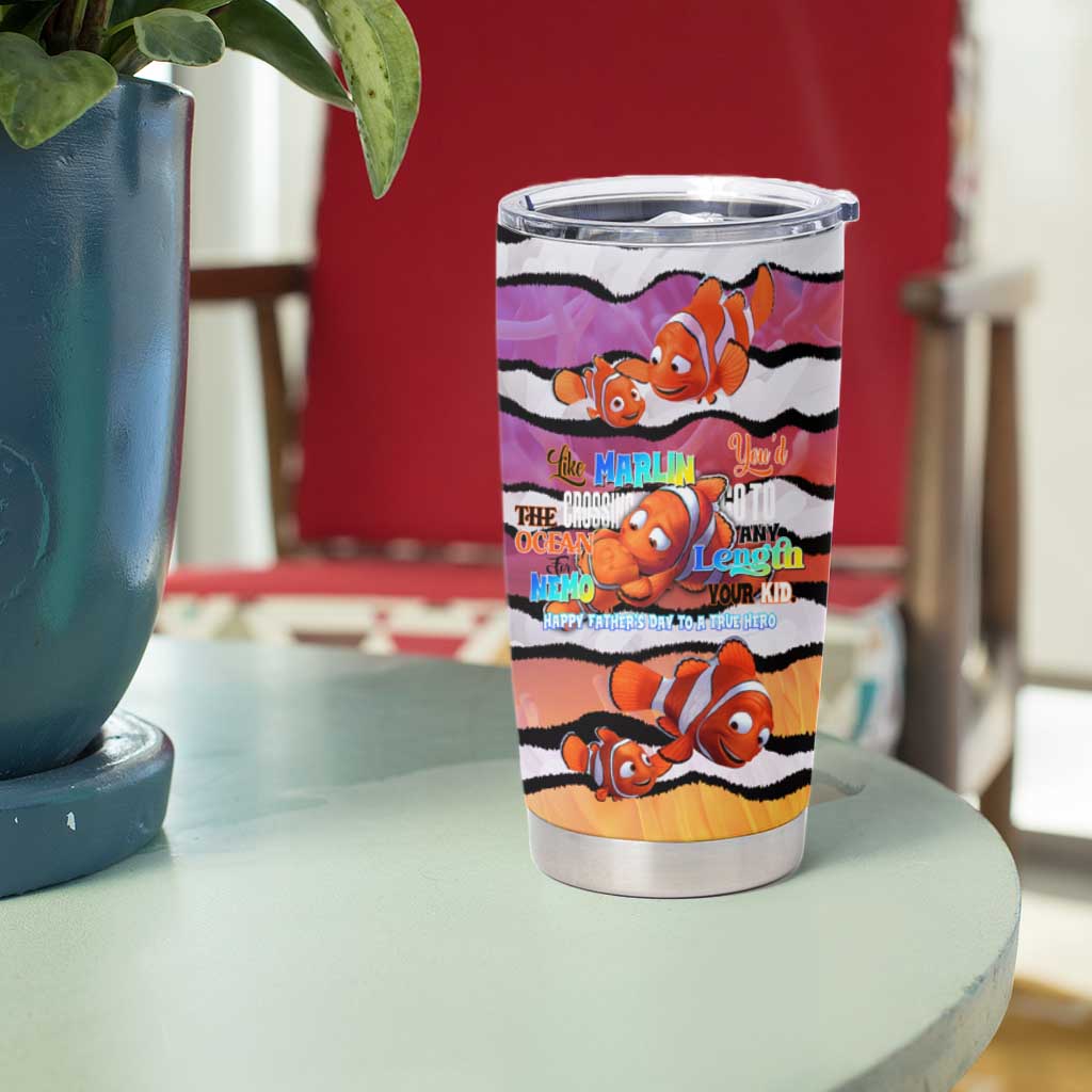 The Ocean Best Dad Tumbler Cup Like Marlin Happy Fathers Day To a True Hero - Polynesian Pride