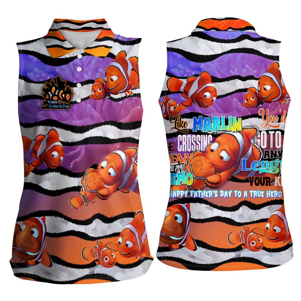The Ocean Best Dad Women Sleeveless Polo Shirt Like Marlin Happy Fathers Day To a True Hero DT02 - Polynesian Pride