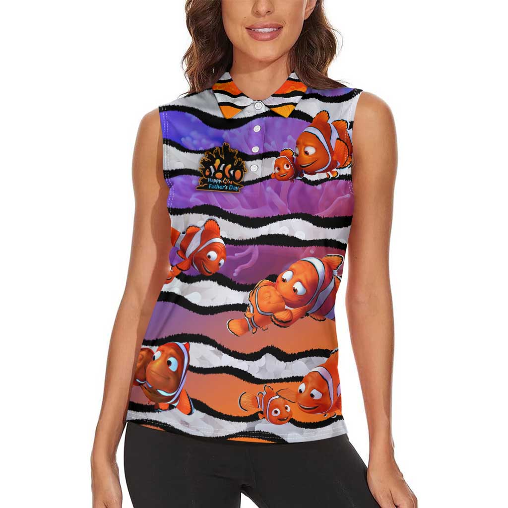 The Ocean Best Dad Women Sleeveless Polo Shirt Like Marlin Happy Fathers Day To a True Hero DT02 - Polynesian Pride