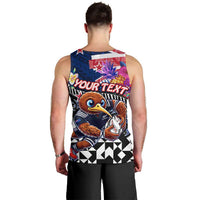 Personalized Kiwi New Zealand Rugby Men Tank Top Kiwis Mascot Tropical Pattern