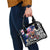 Kiwi New Zealand Rugby Shoulder Handbag Kiwis Mascot Tropical Pattern