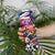 Kiwi New Zealand Rugby Skinny Tumbler Kiwis Mascot Tropical Pattern