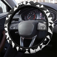 Kiwi New Zealand Rugby Steering Wheel Cover Kiwis Mascot Tropical Pattern