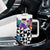 Kiwi New Zealand Rugby Tumbler With Handle Kiwis Mascot Tropical Pattern