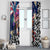 Kiwi New Zealand Rugby Window Curtain Kiwis Mascot Tropical Pattern